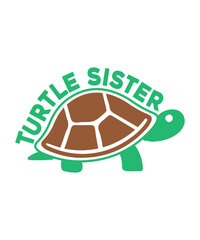 turtle family svg design