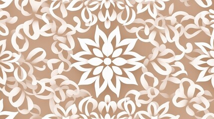 Use modern materials and technologies to create stencil pattern ornaments for interior decor, and design walls and ceilings with a white background.