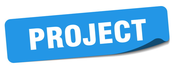 project sticker. project label