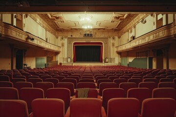 Interior of empty theater