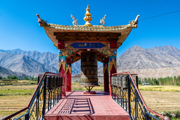 countryside view of jammu and kashmir district, india