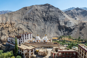 Fototapeta na wymiar views of lamayuru village in leh ladakh district, india