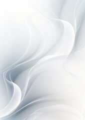 White abstract background with smoke waves. Generative AI.