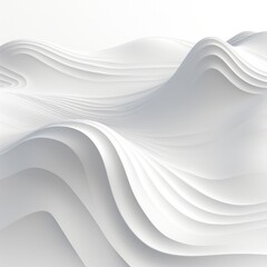 White abstract background with mountain outlines. Generative AI.