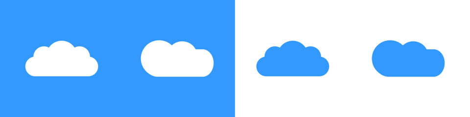 Isolated Illustration clouds . Cloud shapes design vector set. Cloud in sky. Heaven. Cloud icon in vector design style