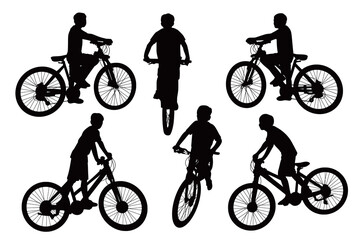 Cyclist silhouette