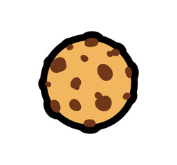 Cookie icon. Vector cookie illustration.