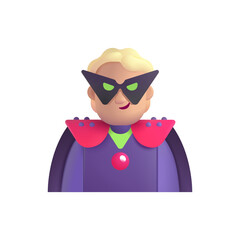 Person Supervillain: Medium-Light Skin Tone