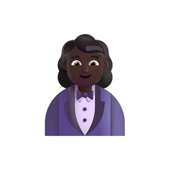  Woman in Tuxedo: Dark Skin Tone