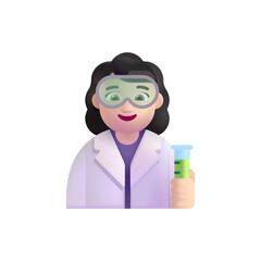 Woman Scientist: Light Skin Tone