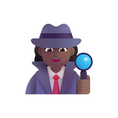 Woman Detective: Medium-Dark Skin Tone