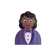  Woman in Tuxedo: Medium-Dark Skin Tone