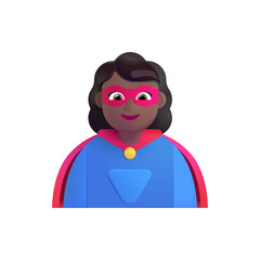 Woman Superhero: Medium-Dark Skin Tone