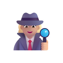 Woman Detective: Medium-Light Skin Tone