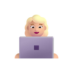 Woman Technologist :Medium-Light Skin Tone