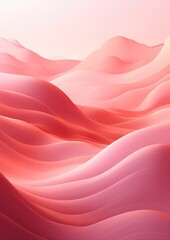 Obraz premium Pink abstract background with mountain outlines. Generative AI.