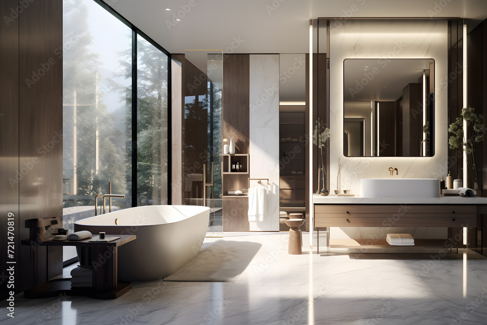 Wall mural Luxury modern bathroom