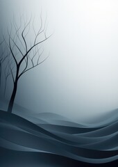 Obraz premium Gray abstract background with tree shadows. Generative AI.