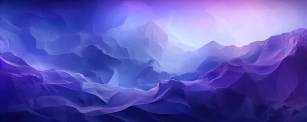 Crédence de cuisine en verre imprimé Montagnes Purple abstract background with mountain outlines. Generative AI.