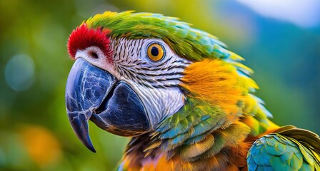 Ai generated Realistic Photo of Parrot ,vibrant parrot