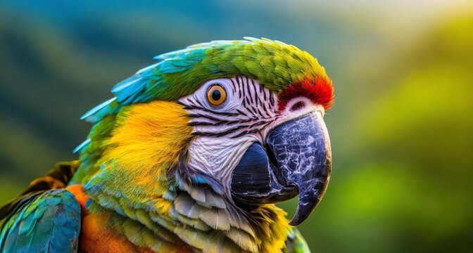 Ai generated Realistic Photo of Parrot ,vibrant parrot