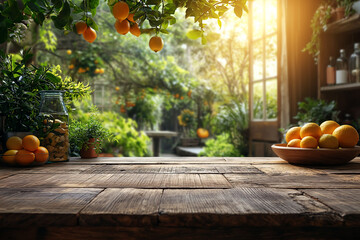 Orange garden, summer background, orange plantation