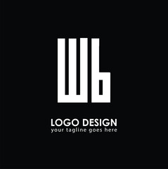 WB WB Logo Design, Creative Minimal Letter WB WB Monogram