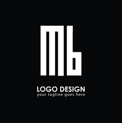 MB MB Logo Design, Creative Minimal Letter MB MB Monogram