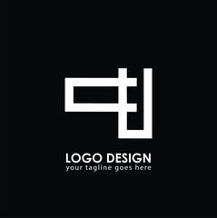 Obraz premium CU CU Logo Design, Creative Minimal Letter CU CU Monogram