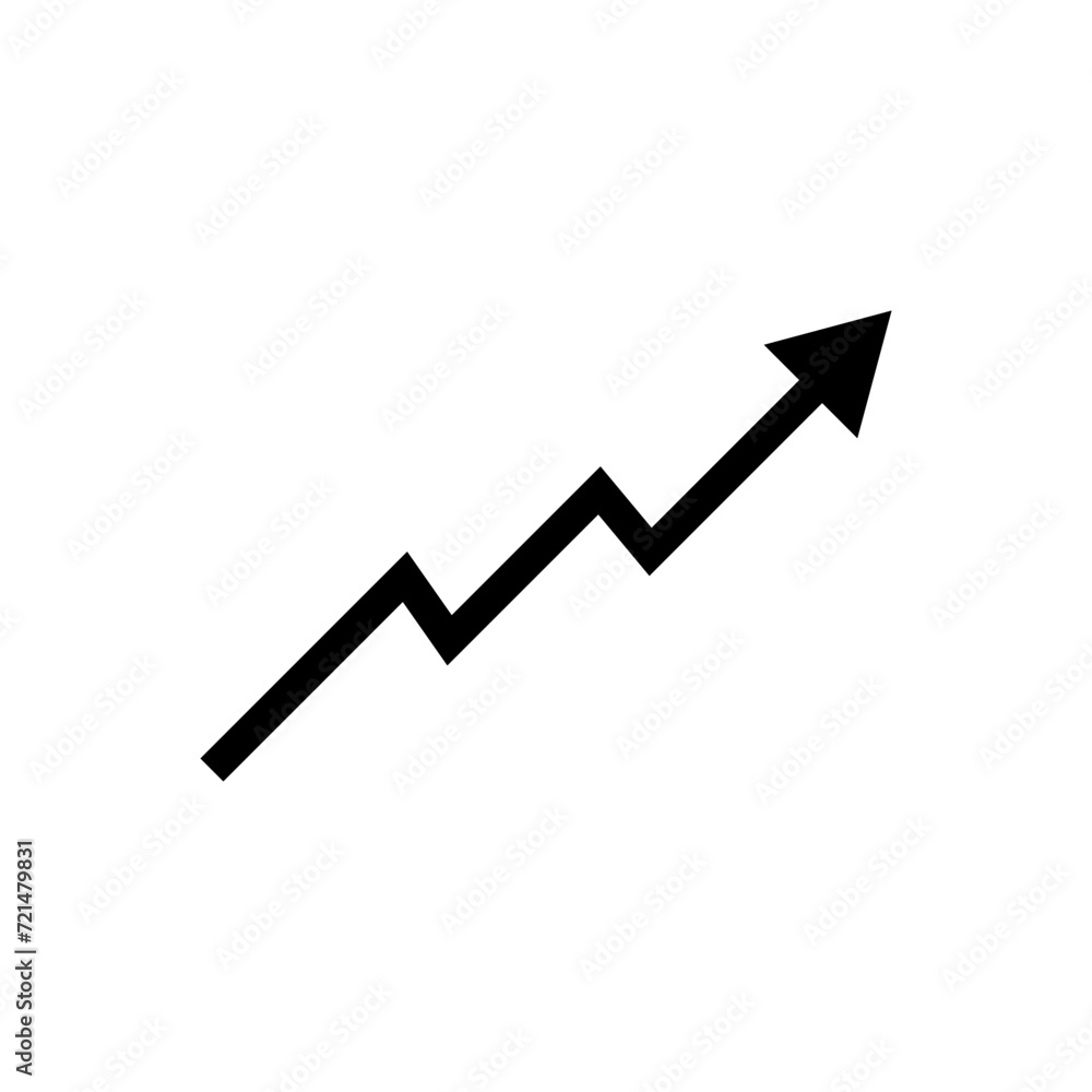 Poster graph chart icon vector design in trendy style