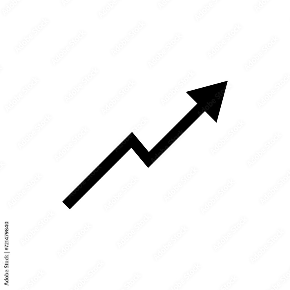 Poster graph chart icon vector design in trendy style