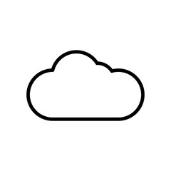 cloud icon vector design in trendy style