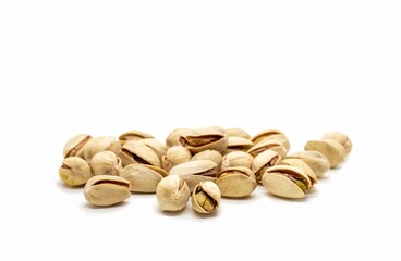 Pistachio Nut Isolated on White Background with Copy Space, Healthy Eating Dried Fruit