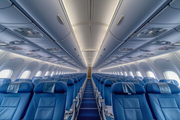 Obraz premium Aeronautical Interiors: Inside the Aircraft