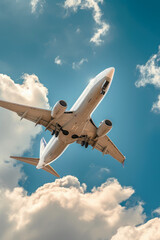 Obraz premium Aviation Majesty: Side View Soars