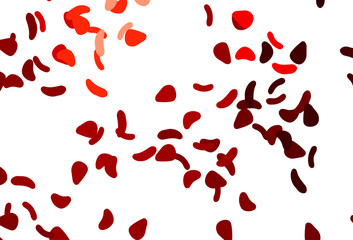 Light Red vector template with memphis shapes.