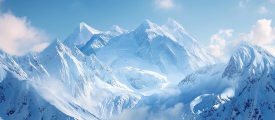 Mesmerizing Winter Wonderland: Snowy Mountain Peaks Await Traveling Adventurers in Breathtaking Winter Escapades