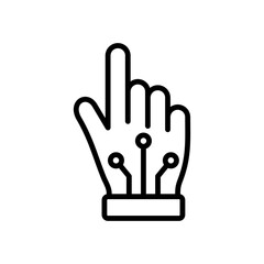 artificial intelligence icon vector design in trendy style