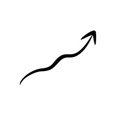 hand arrow icon vector design in trendy style