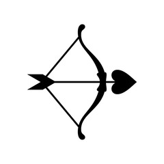 love arrow icon vector design in trendy style