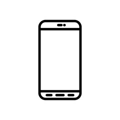 hand phone icon vector design in trendy style