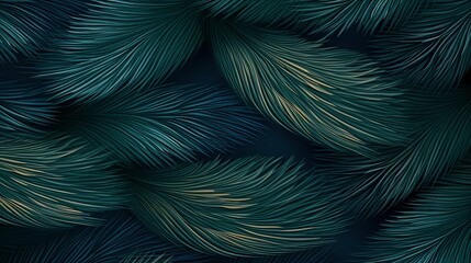 seamless background with coniferous branches pattern, coniferous, fir, 