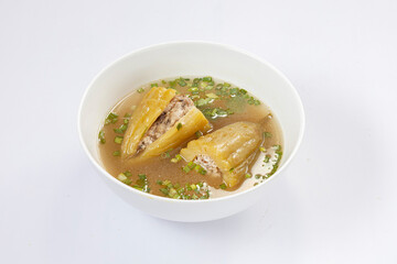 Wholesome Brew: Canh Khổ Qua Dồn Thịt (Vietnamese Bitter Melon Soup Stuffed with Pork)