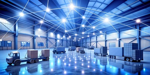 Distribution Logistics technology concept