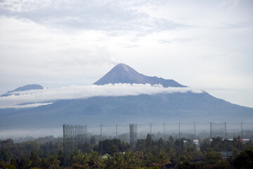 Indonesia Java island landscape on a cloudy autumn day