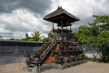 Fototapeta na wymiar Indonesia Bali island Hindu temples on a sunny autumn day