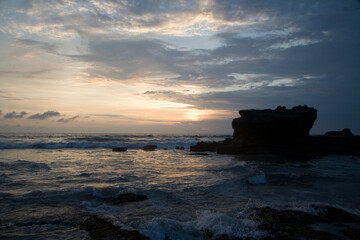 Indonesia Bali sunset on an autumn day