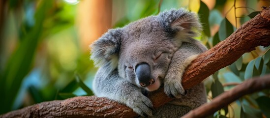Adorable Koala Taking a Relaxing Nap, Koalas Taking Naps, Koala Taking a Cozy Nap - Captivating Images of These Cute Creatures