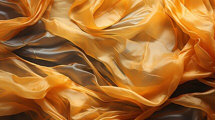 A close-up of a crinkled and textured foil, reflecting light in a mesmerizing way