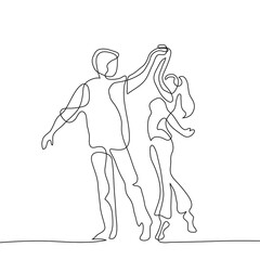 illustration of a couple